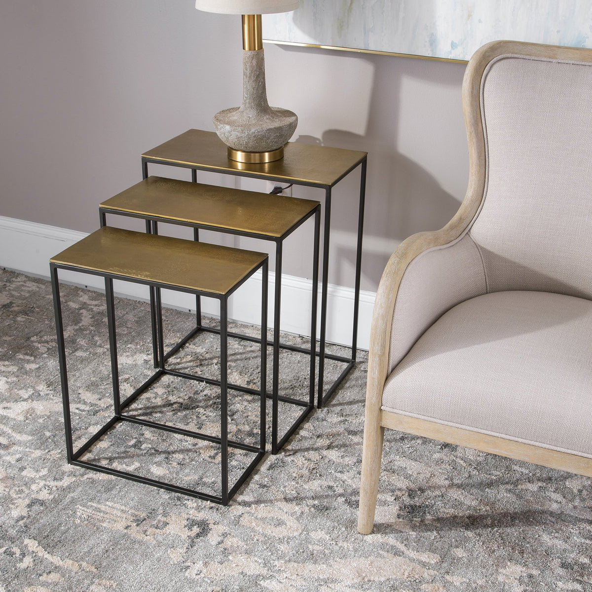 Coreene Nesting Tables, S/3