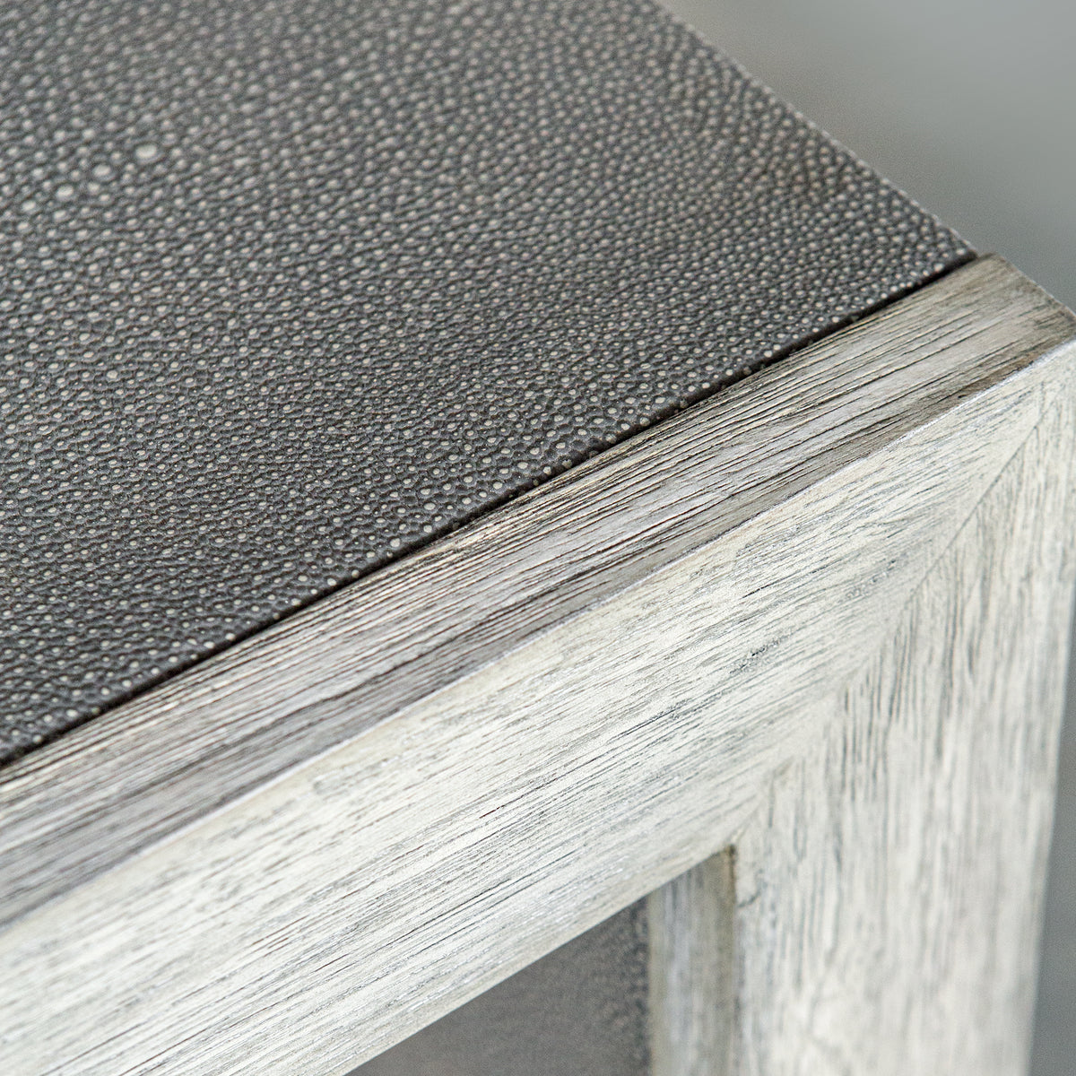 Aerina Aged Gray Console Table