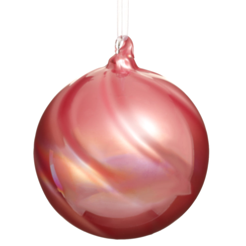 Glass Ball Ornament - Mauve