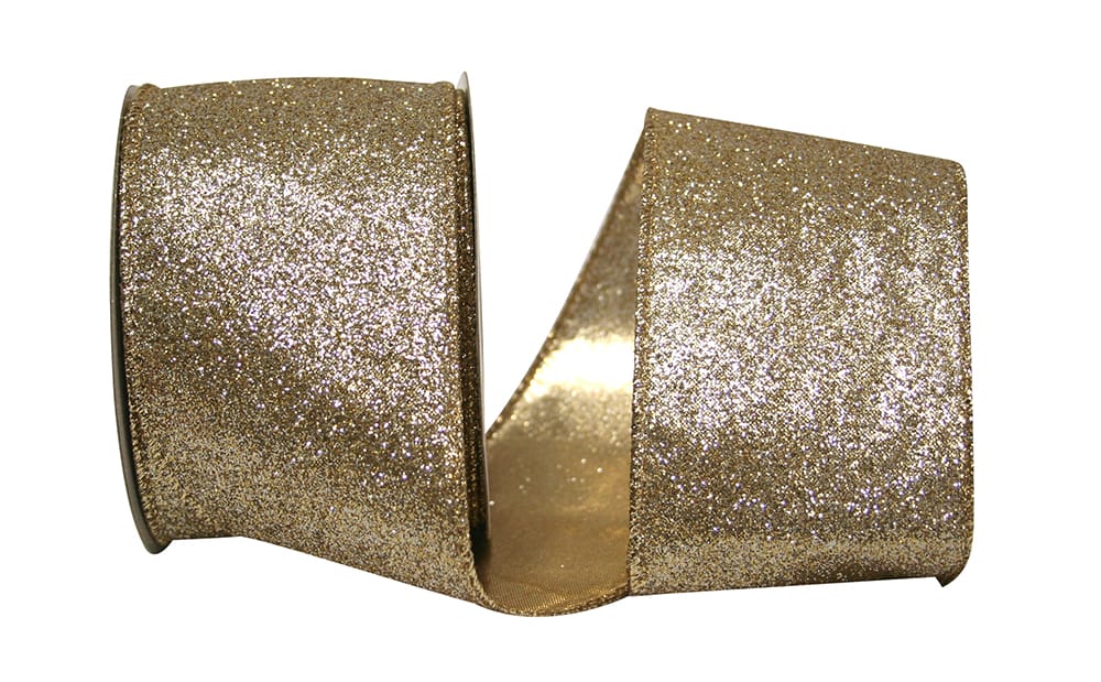 Glitter Metallic Lame Wired Edge, Gold/silver,