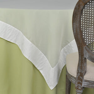 Olive  - White Satin Tablecoth
