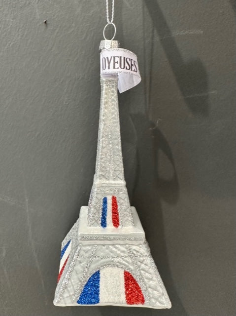 Eiffel Tower Ornament- Sliver