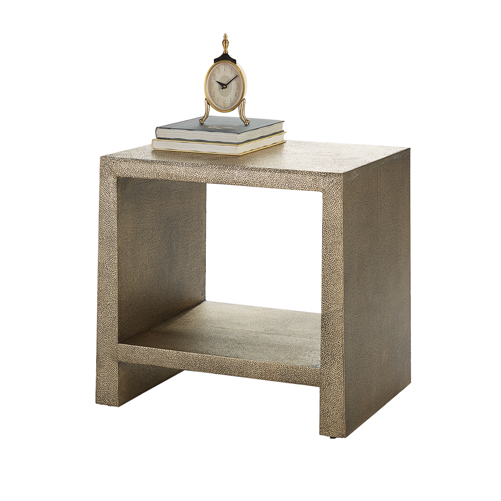 Kush Side Table Antique Nickel