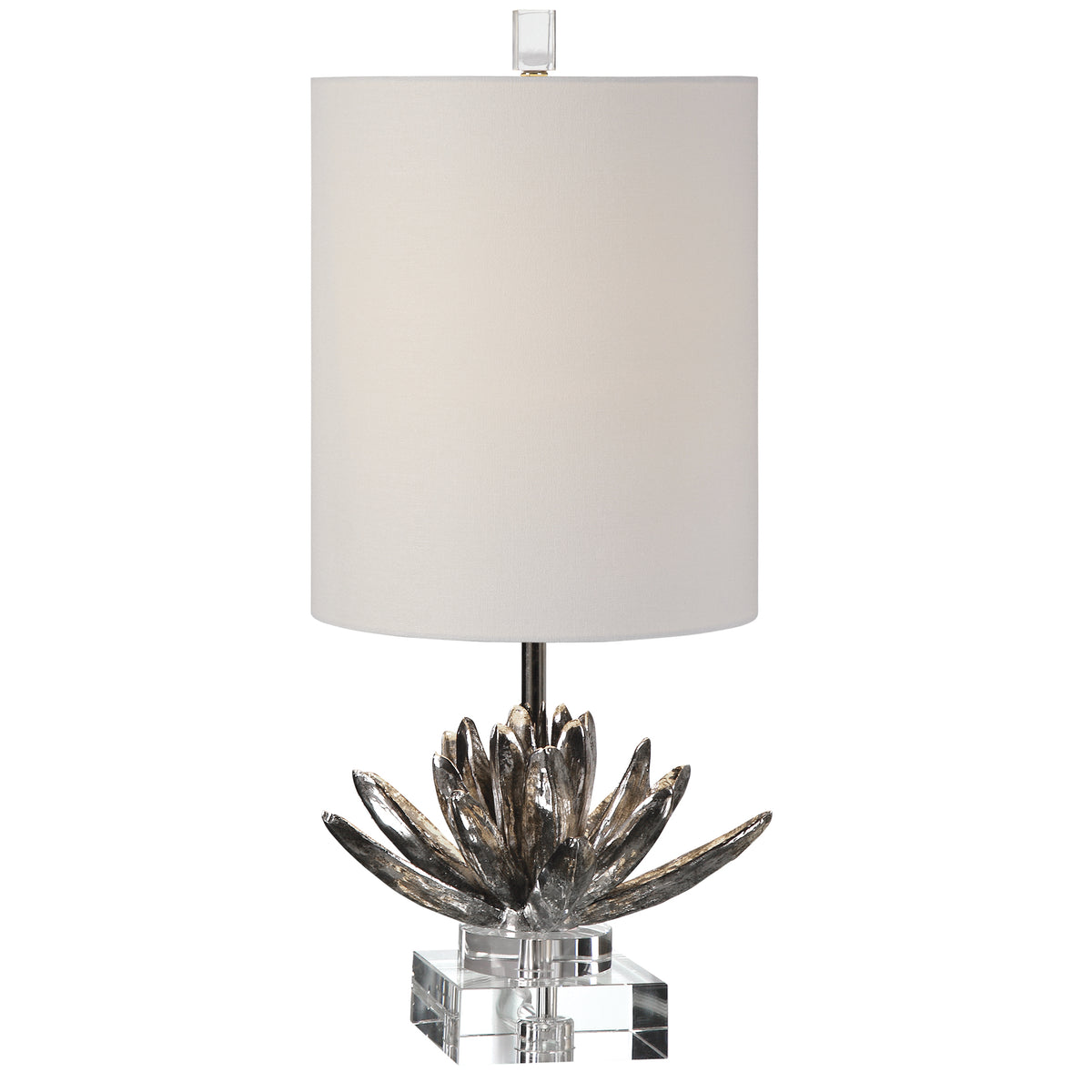 Silver Lotus Accent Lamp
