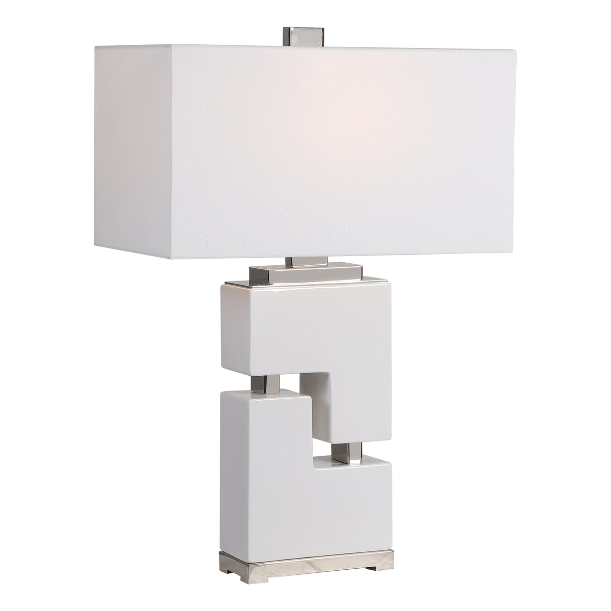 Tetris White Table Lamp