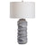 Waves Blue & White Table Lamp