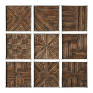 Bryndle Squares Wood Wall Decor S/9