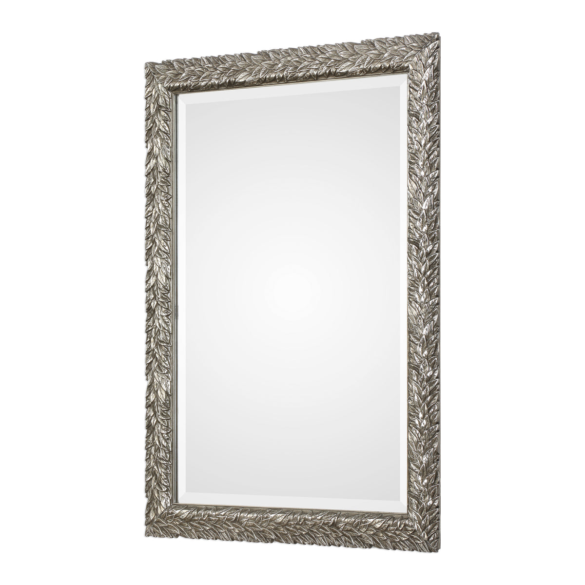 Evelina Silver Leaves Mirror