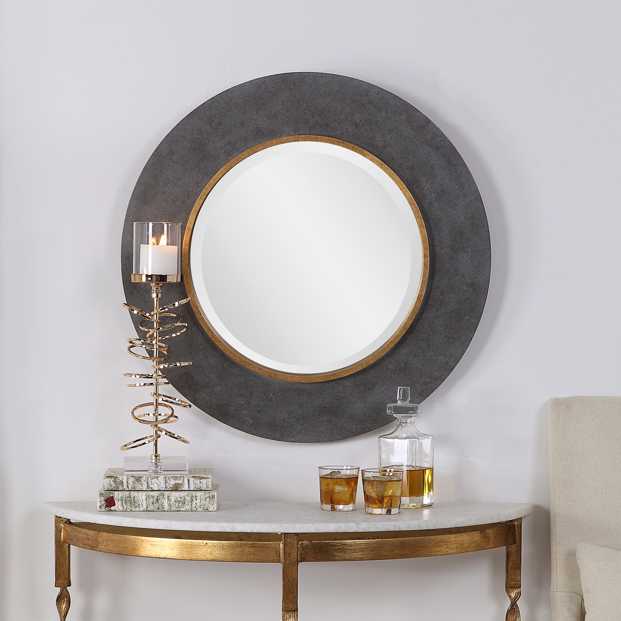 Saul Round Mirror