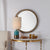 Wayde Gold Bark Round Mirror