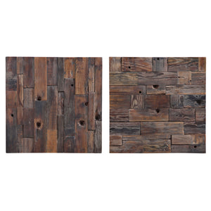 Astern Wood Wall Decor, S/2