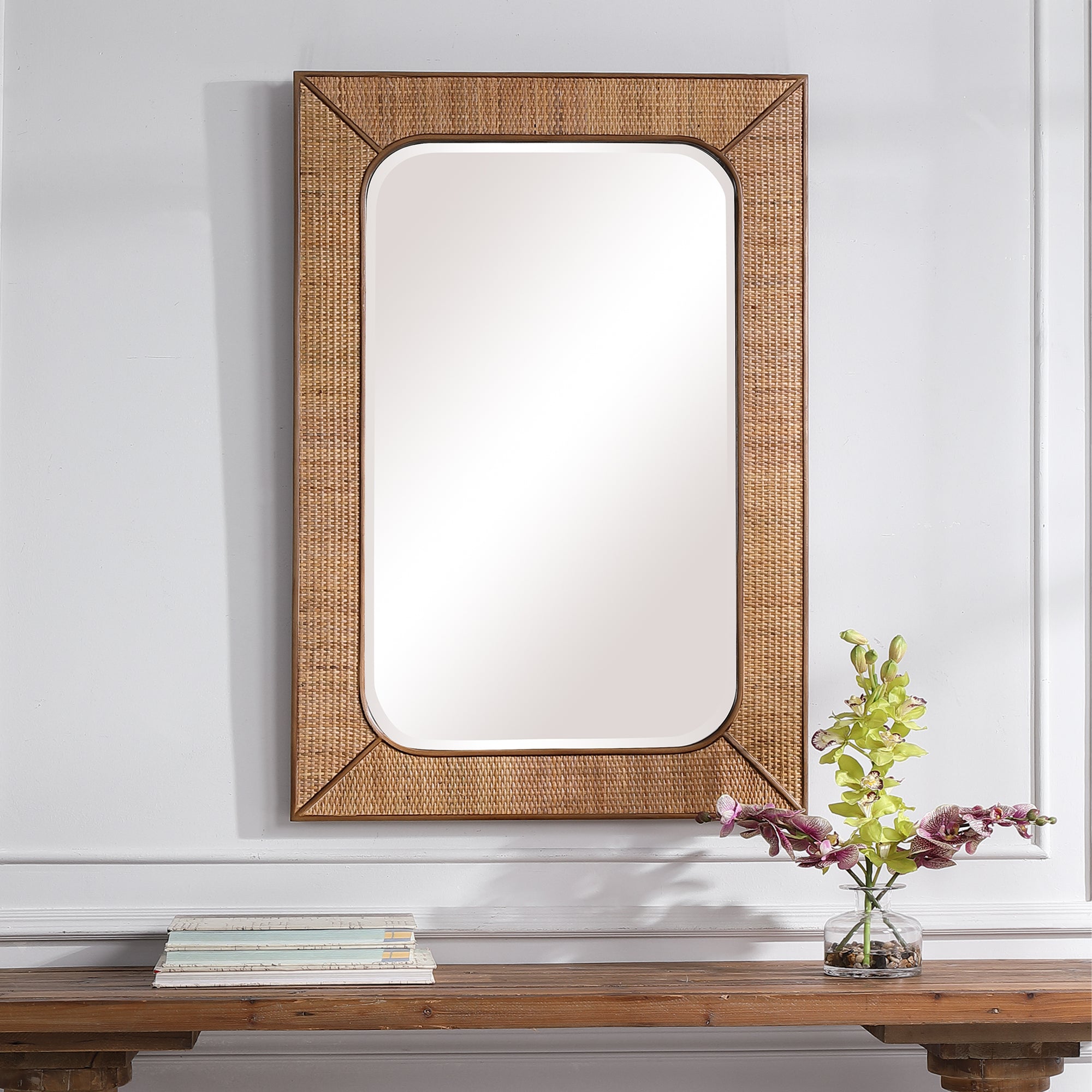 Tahiti Rattan Mirror