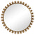 Cyra Gold Round Mirror