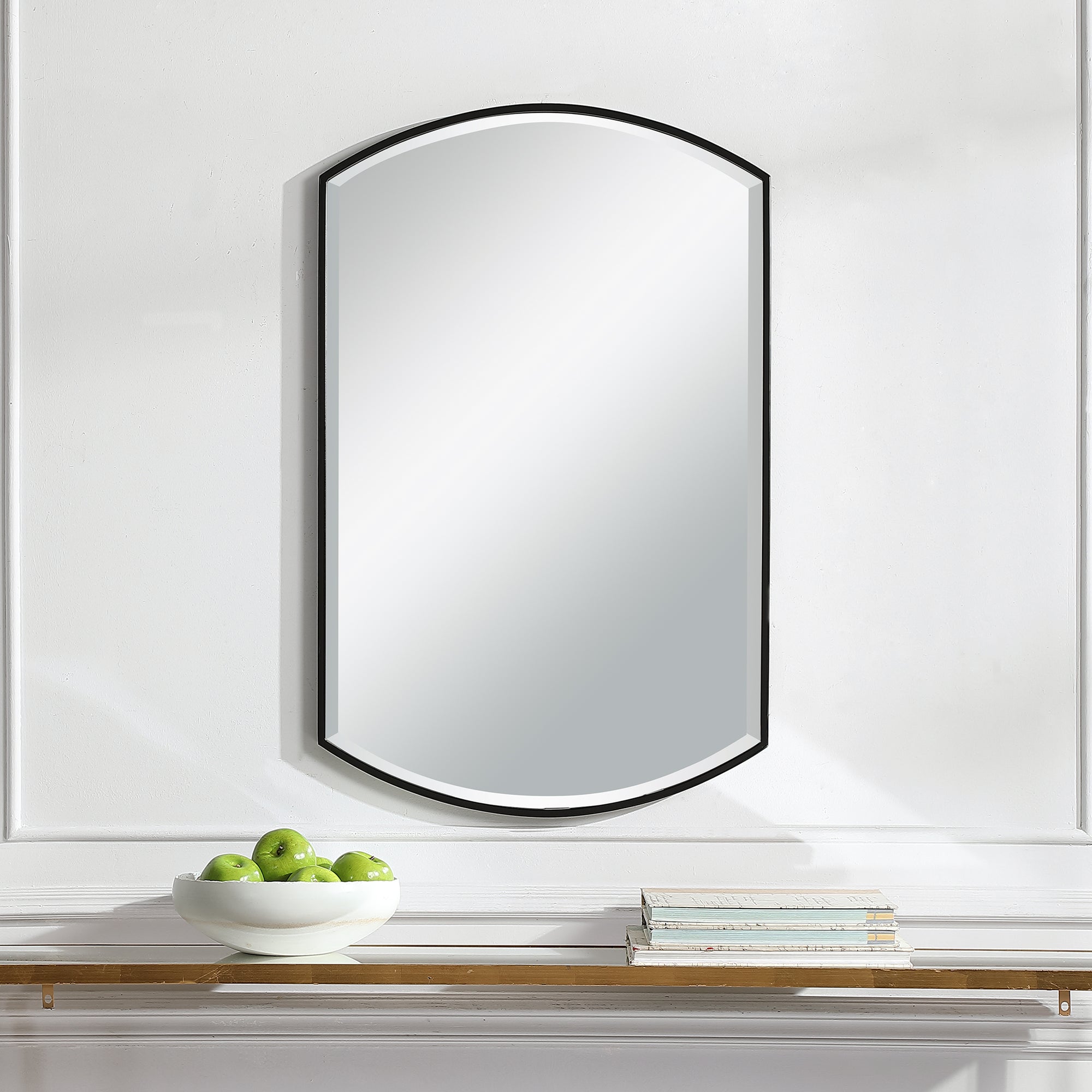 Shield Shaped Iron Mirror