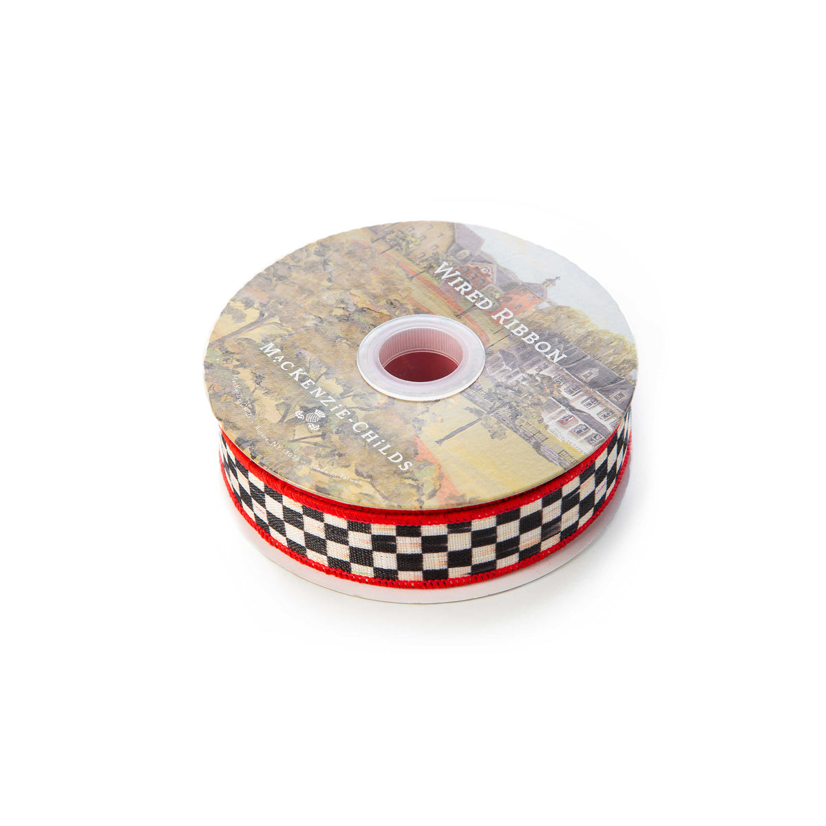 Courtly Check 1&quot; Ribbon - Red