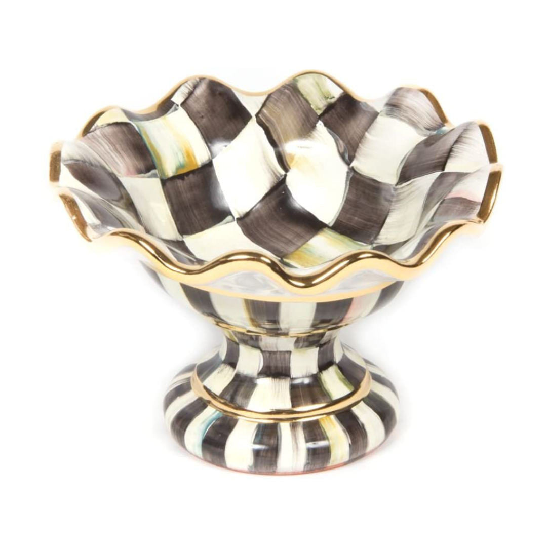 Courtly Check Compote Small - Ceramic