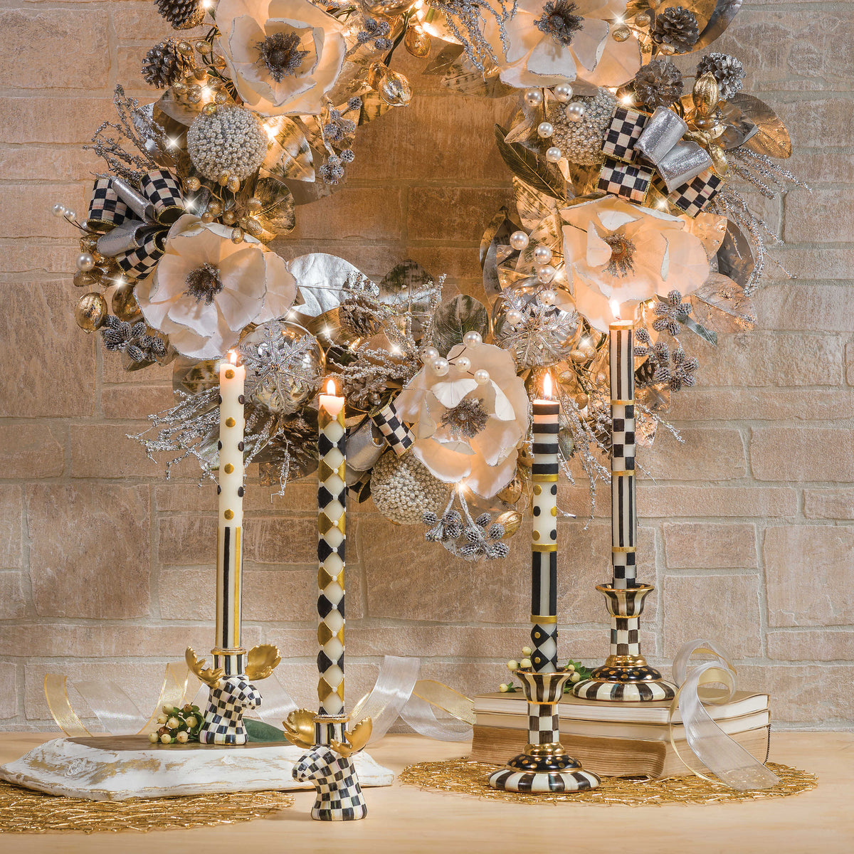 Jester Dinner Candle - Set of 2