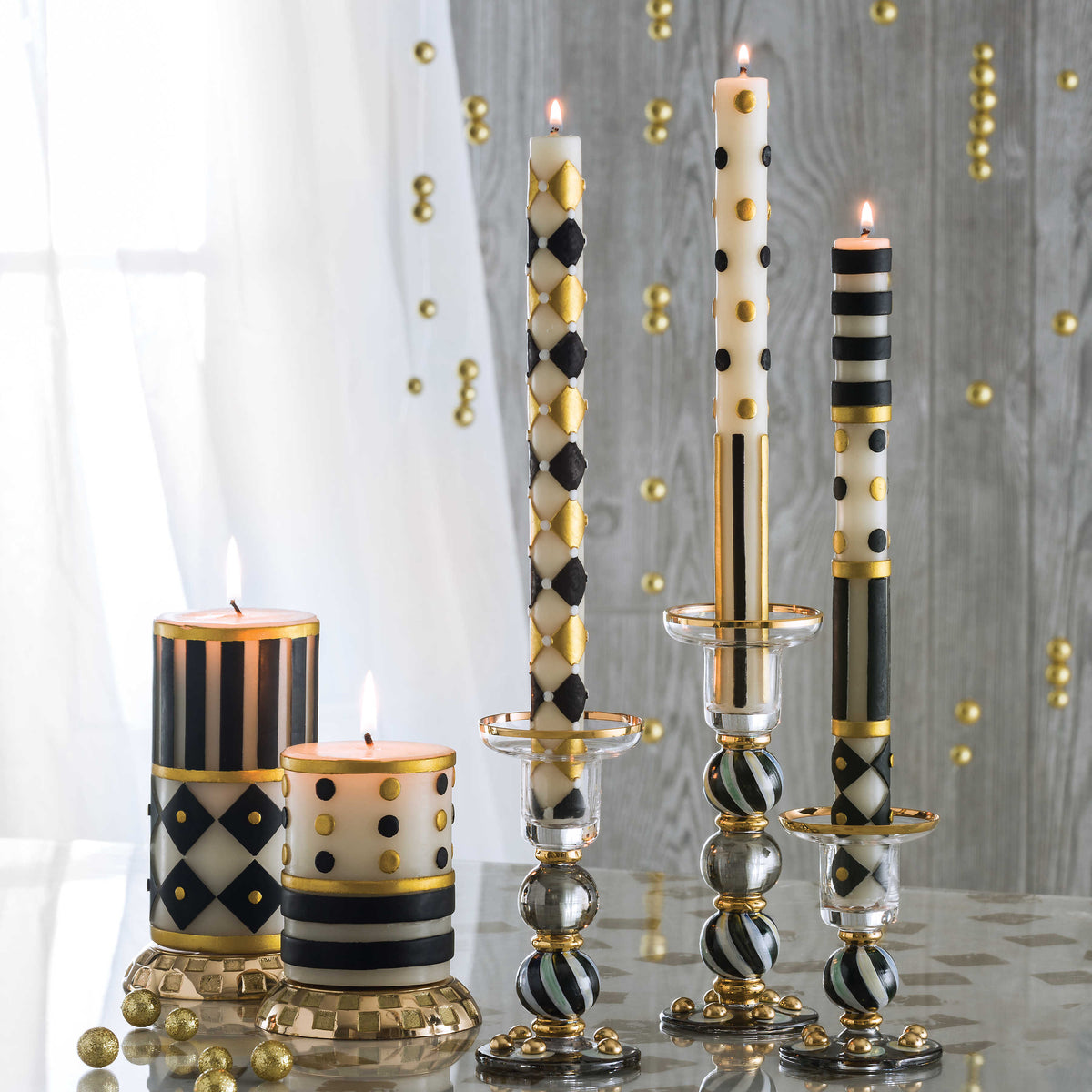 Jester Dinner Candle - Set of 2