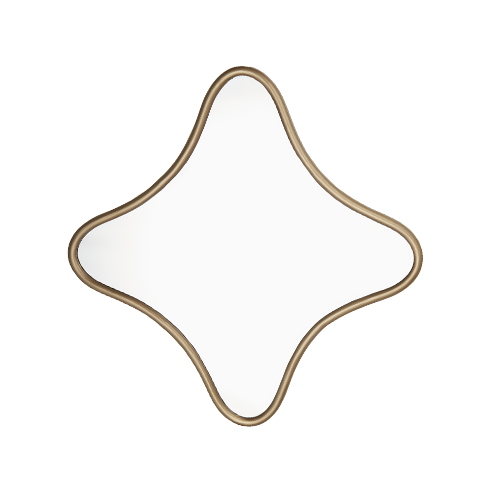 Milano Square Mirror Antique Bronze