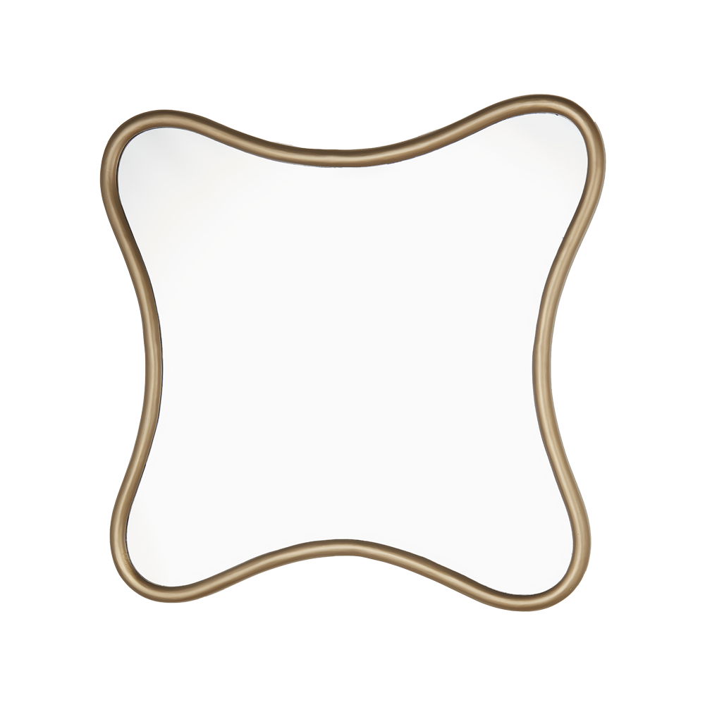 Milano Square Mirror Antique Bronze