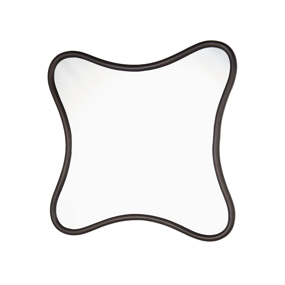 Milano Square Mirror Antique Bronze