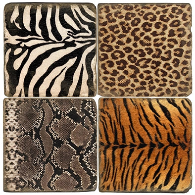 Natures Print Coasters - Set of 4
