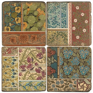 Ornamental Plants Coasters - Set of 4