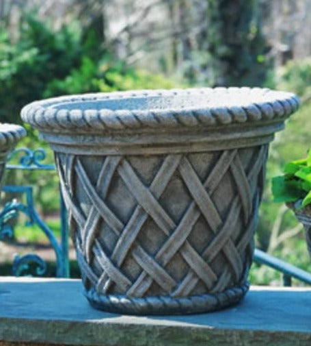 English Weave Large Planter