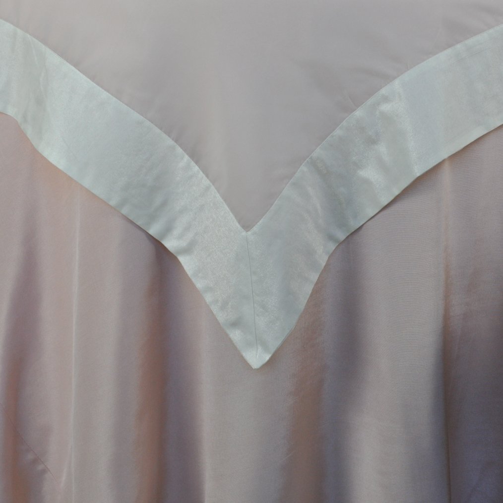 Pink - White Satin Tablecoth