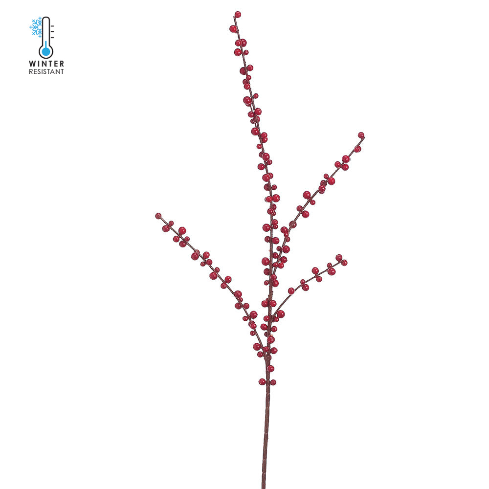 28&quot; Naked Berry Stem - Red