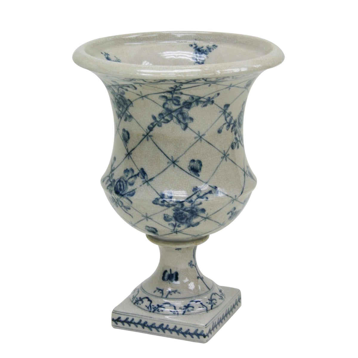 Rose Trellis Urn 13”