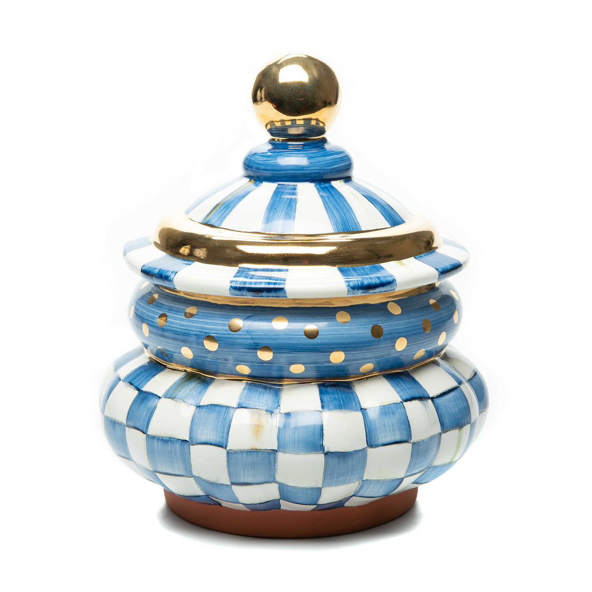 Royal Check Groovy Canister