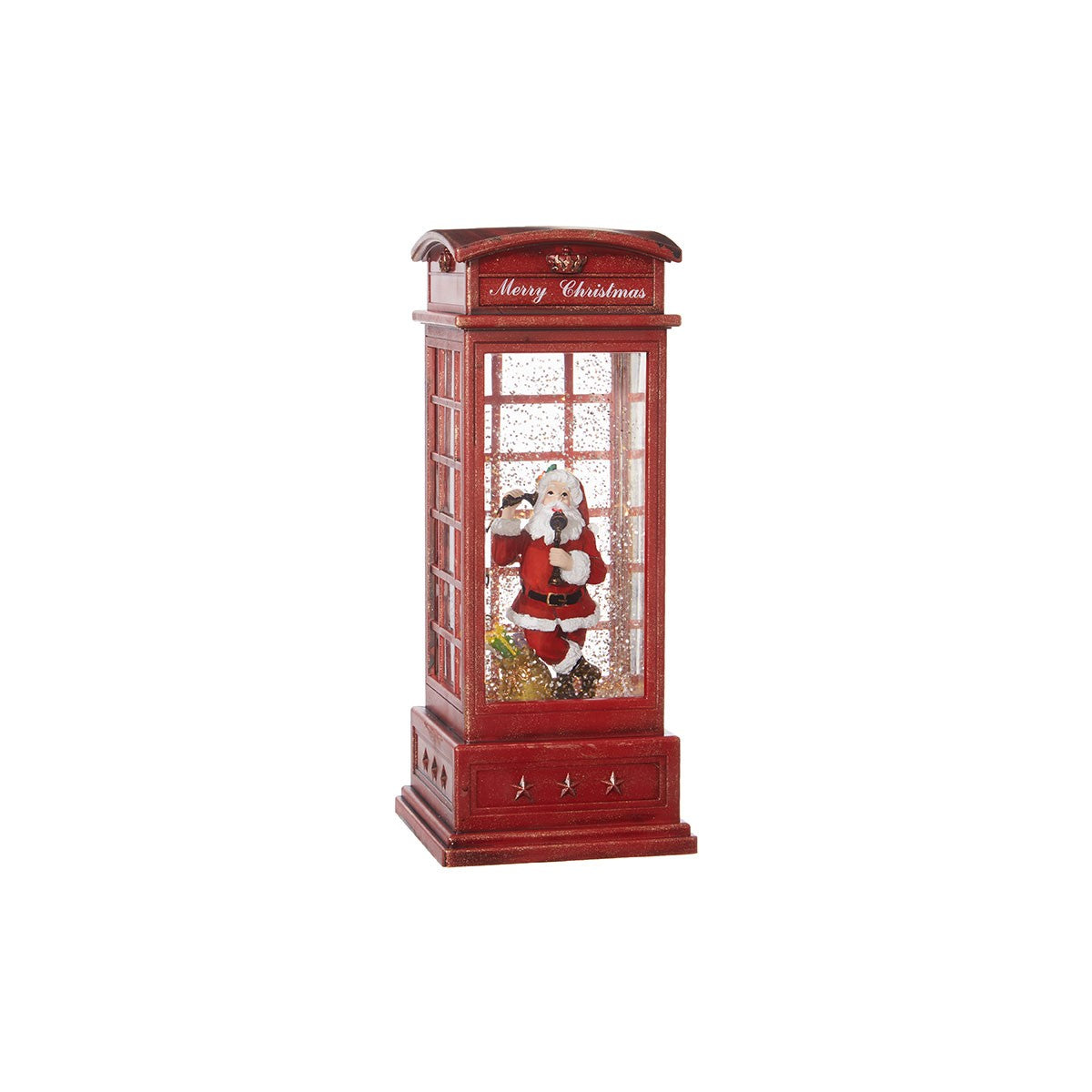 Santa in Musical Lighted Water Booth