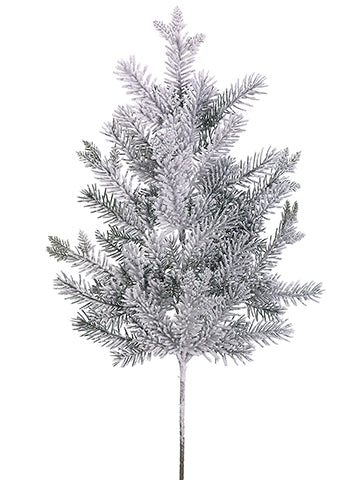 32” Snowy Pine Branch