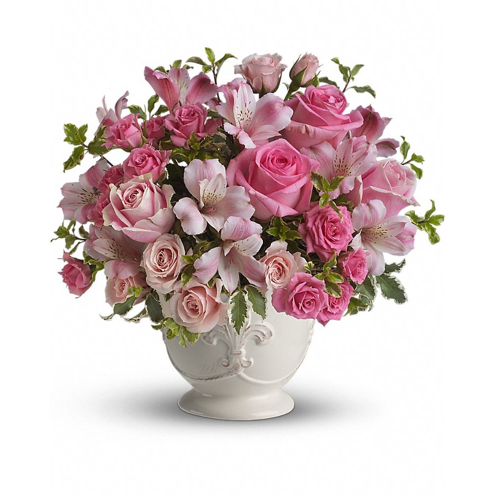 Pink Potpourri Bouquet With Roses