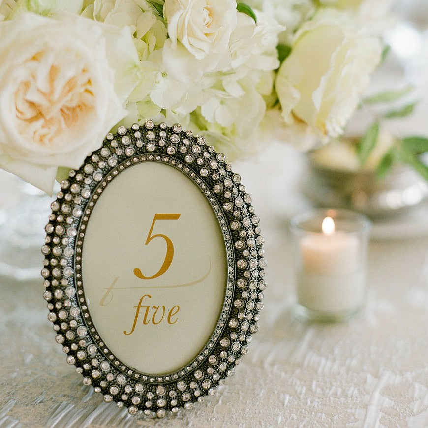 Oval Frame - Table Numbers