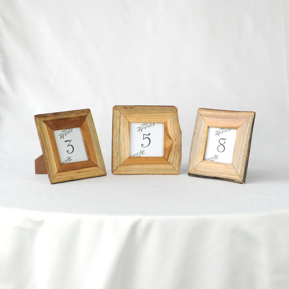 Square Wood Frame - Table Numbers