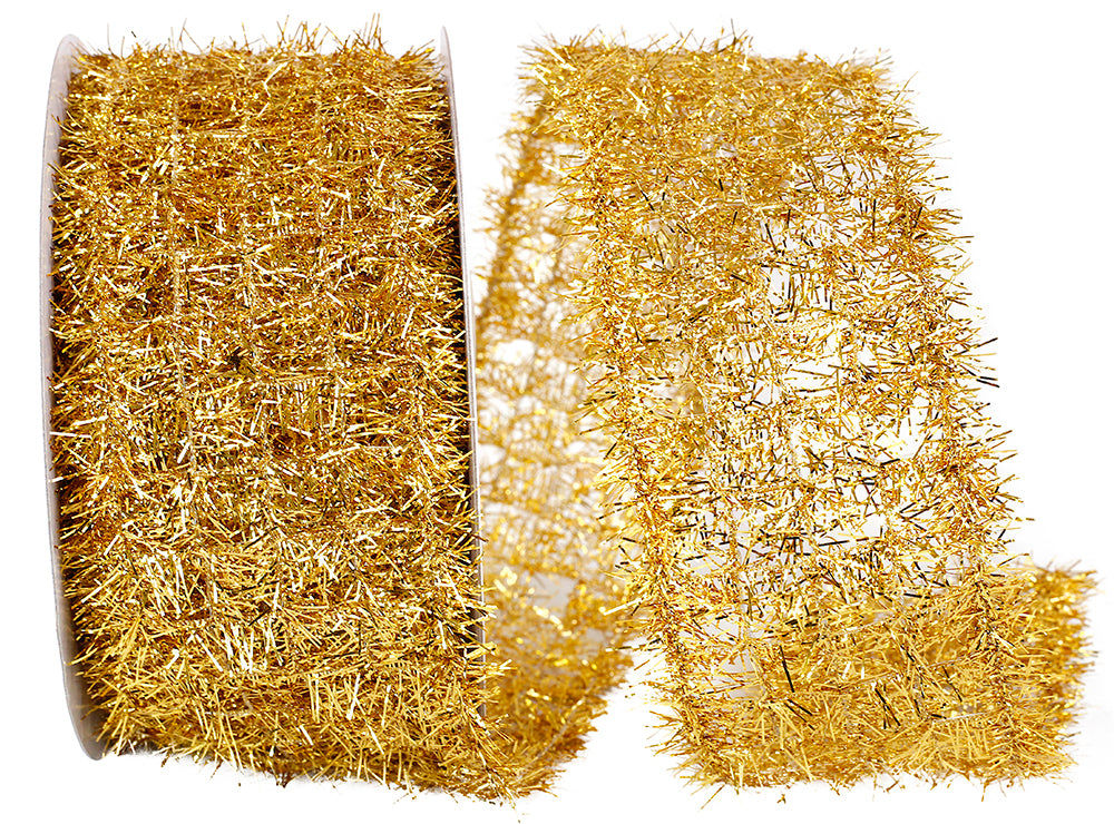 Wired Tinsel Cord - Skinny Gold Lurex Trim, 3 Yds. – Smile Mercantile Craft  Co.