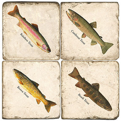 Trout Coasters - Set of 4