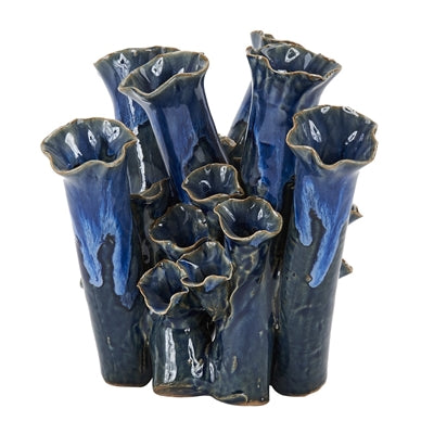 Royal Blue Coral Vase