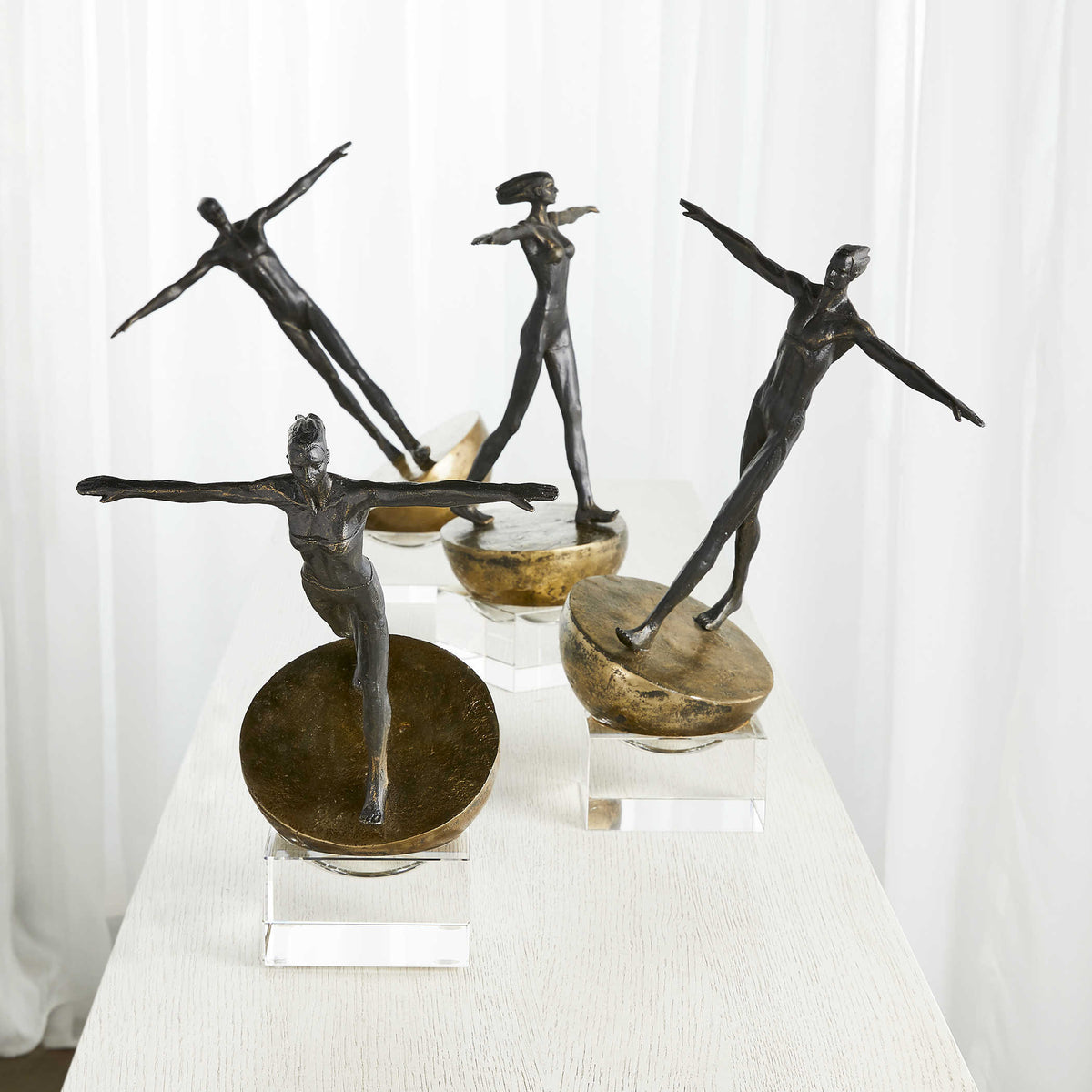 Woman Finding Balance Sculpture