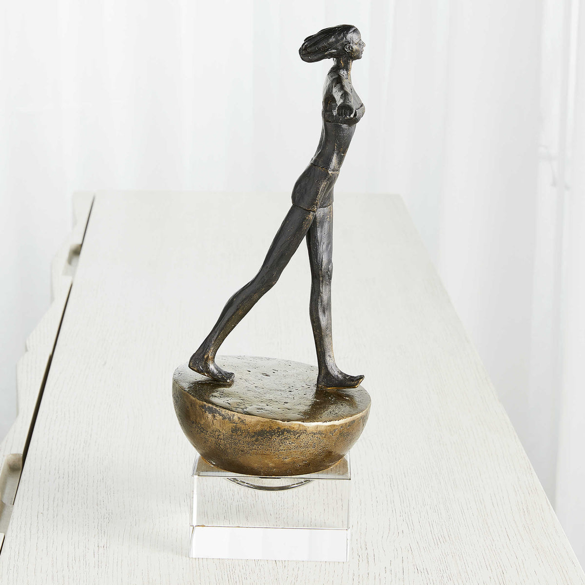 Woman Finding Balance Sculpture