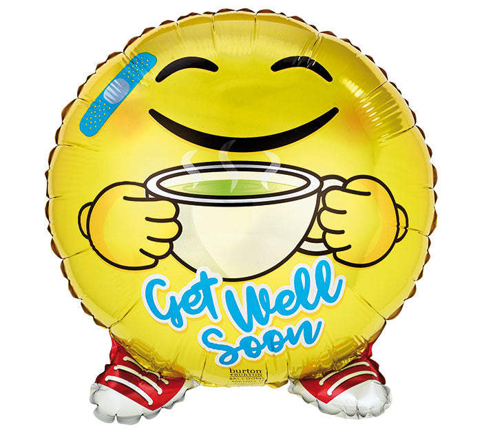 Get Well Soon Emoticon Balloon
