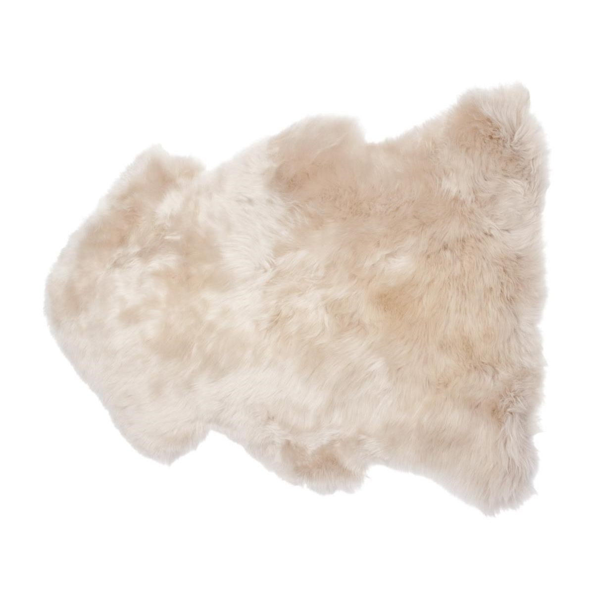 Long Wool Sheepskin Single Pelt Dark Linen