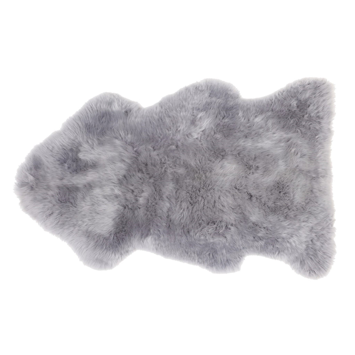 Long Wool Sheepskin Single Pelt Platinum