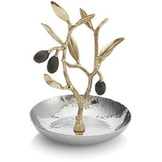 Olive Branch Gold Ring Catch