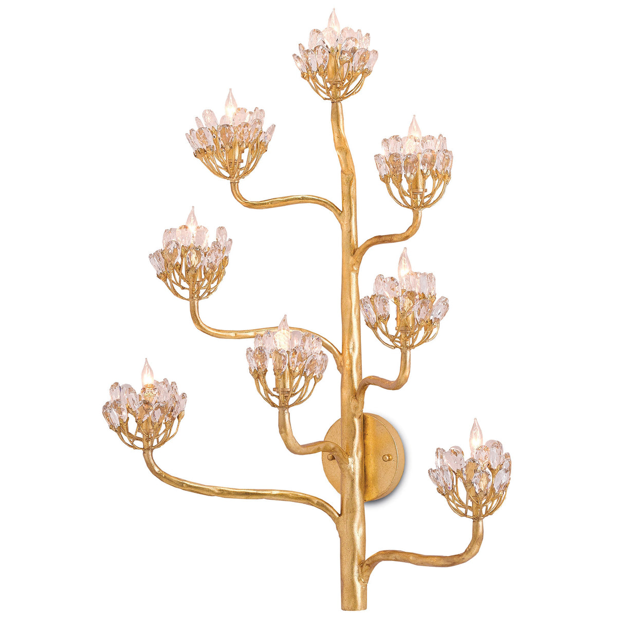 Agave Americana Gold Wall Sconce