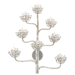 Agave Americana Silver Wall Sconce