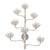 Agave Americana Silver Wall Sconce