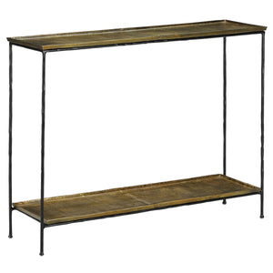 Boyles Brass Console Table